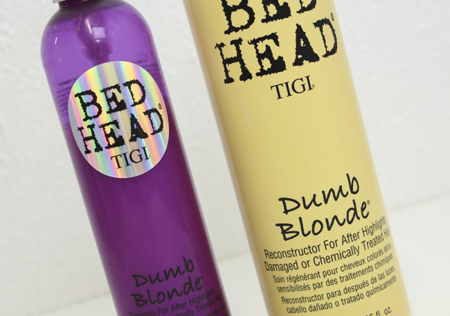 8. TIGI Bed Head Dumb Blonde Shampoo and Reconstructor Conditioner - wide 2