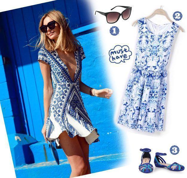 look vestido porcelain print copy